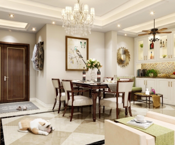 American Style Dining Room-ID:458192477