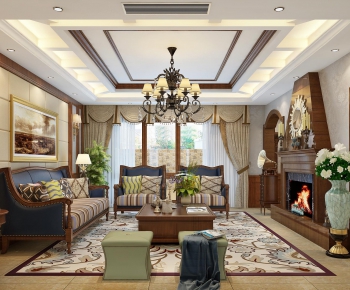 American Style A Living Room-ID:768670982