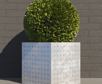 Modern Potted Green Plant-ID:827380277
