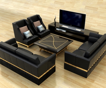 Simple European Style Sofa Combination-ID:199044969