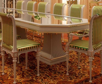 American Style Dining Table And Chairs-ID:908883192