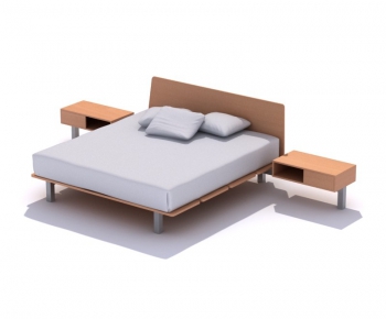 Modern Double Bed-ID:290820347