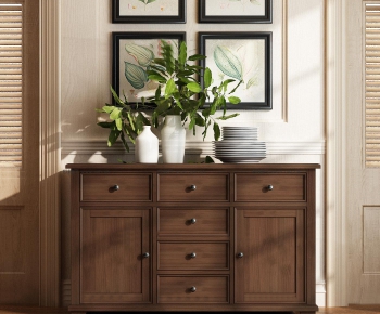 American Style Side Cabinet/Entrance Cabinet-ID:919357119