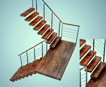 Modern LOFT Stair Balustrade/elevator-ID:102807125