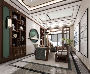 New Chinese Style Study Space-ID:700401346