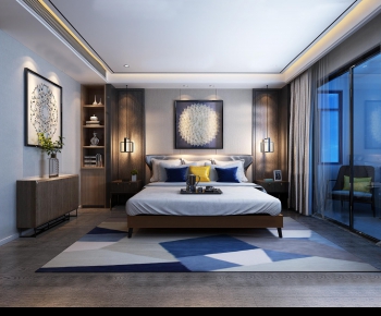 New Chinese Style Bedroom-ID:769960597