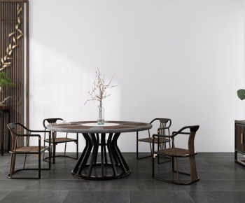 New Chinese Style Dining Table And Chairs-ID:913186627
