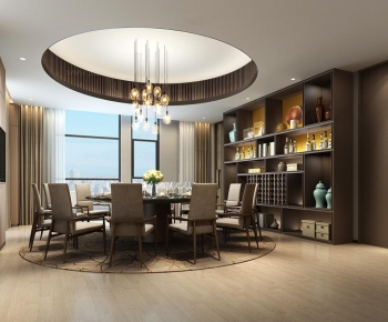 New Chinese Style Dining Room-ID:761923194