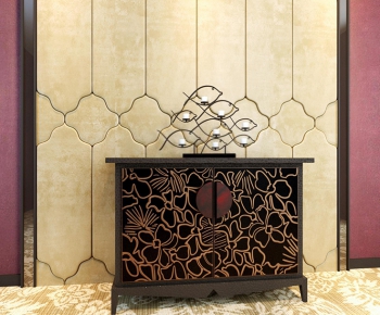 New Chinese Style Side Cabinet/Entrance Cabinet-ID:666951428