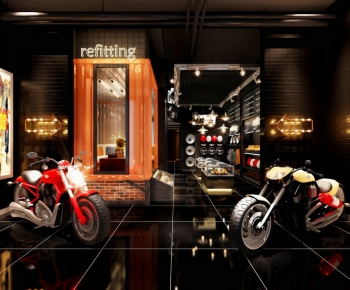 现代摩托车配件展厅-ID:920412979