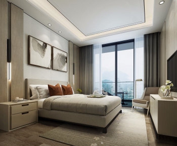 New Chinese Style Bedroom-ID:689183594