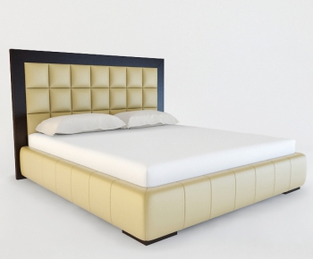 Modern Double Bed-ID:850925351