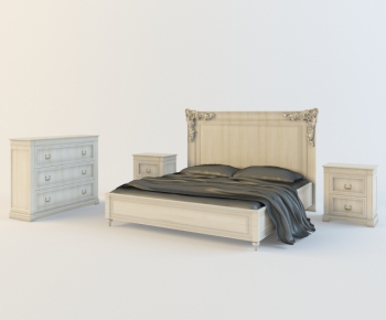 Modern Double Bed-ID:630257157