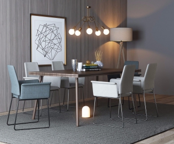 Nordic Style Dining Table And Chairs-ID:642062412