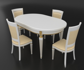 European Style Dining Table And Chairs-ID:460575885