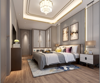 New Chinese Style Bedroom-ID:293612287