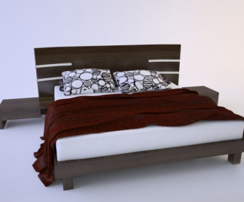 Modern Double Bed-ID:192635231