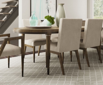 American Style Dining Table And Chairs-ID:969199263