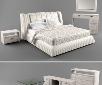 Modern Double Bed-ID:943820677