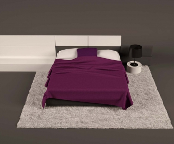 Modern Double Bed-ID:746331696