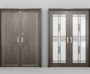 New Chinese Style Solid Wood Door-ID:165975671