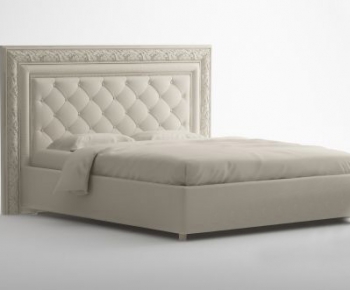 Simple European Style Double Bed-ID:684780721