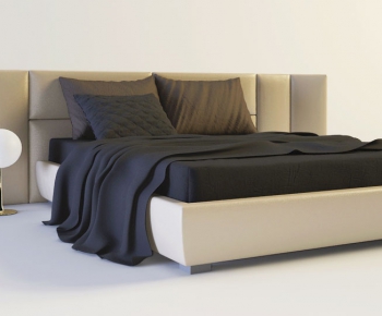 Modern Double Bed-ID:895590689