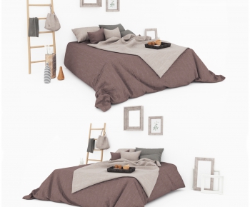 Modern Double Bed-ID:399755894