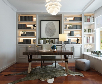 Simple European Style Study Space-ID:569831546