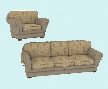 European Style Three-seat Sofa-ID:336296629