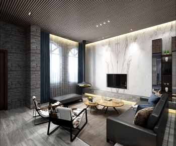 Modern A Living Room-ID:247496368