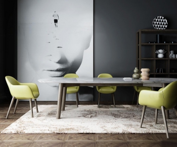 Nordic Style Dining Table And Chairs-ID:698192298