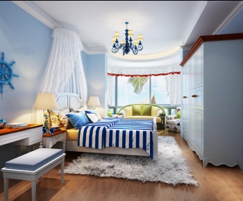 Mediterranean Style Boy's Room And Son's Room-ID:209257512