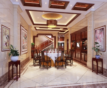 Chinese Style Dining Room-ID:999842481