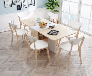 Nordic Style Dining Table And Chairs-ID:618708754