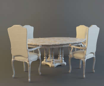 European Style Dining Table And Chairs-ID:814694116
