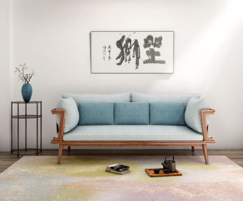 璞素 新中式双人沙发-ID:602900161