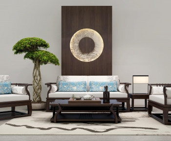 New Chinese Style Sofa Combination-ID:172019365
