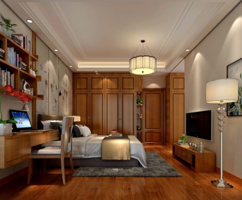 New Chinese Style Bedroom-ID:963201372