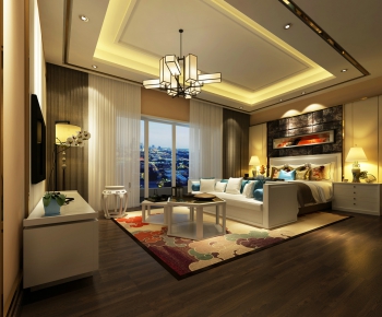 New Chinese Style Bedroom-ID:845679985