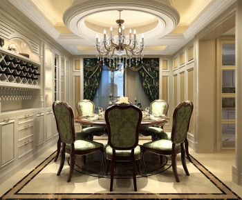 European Style Dining Room-ID:251615895