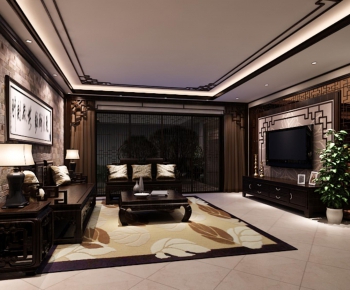 Chinese Style A Living Room-ID:146656615