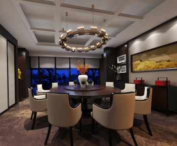 New Chinese Style Dining Room-ID:385778449