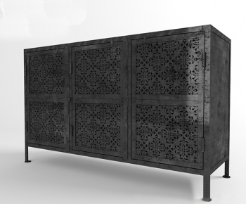 Industrial Style Side Cabinet/Entrance Cabinet-ID:760451362