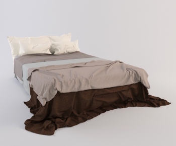 Modern Double Bed-ID:256127745