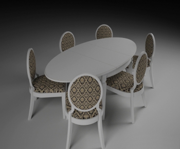 European Style Dining Table And Chairs-ID:763475653
