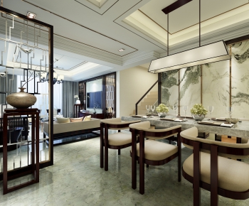 New Chinese Style Dining Room-ID:450719346