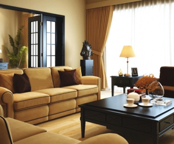 American Style Sofa Combination-ID:729945425