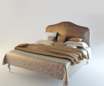 Modern Double Bed-ID:698885429