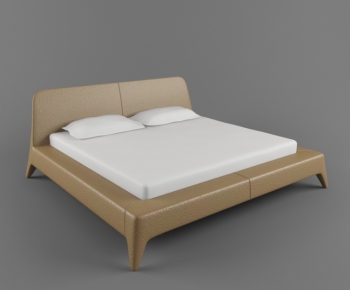 Modern Double Bed-ID:900897321